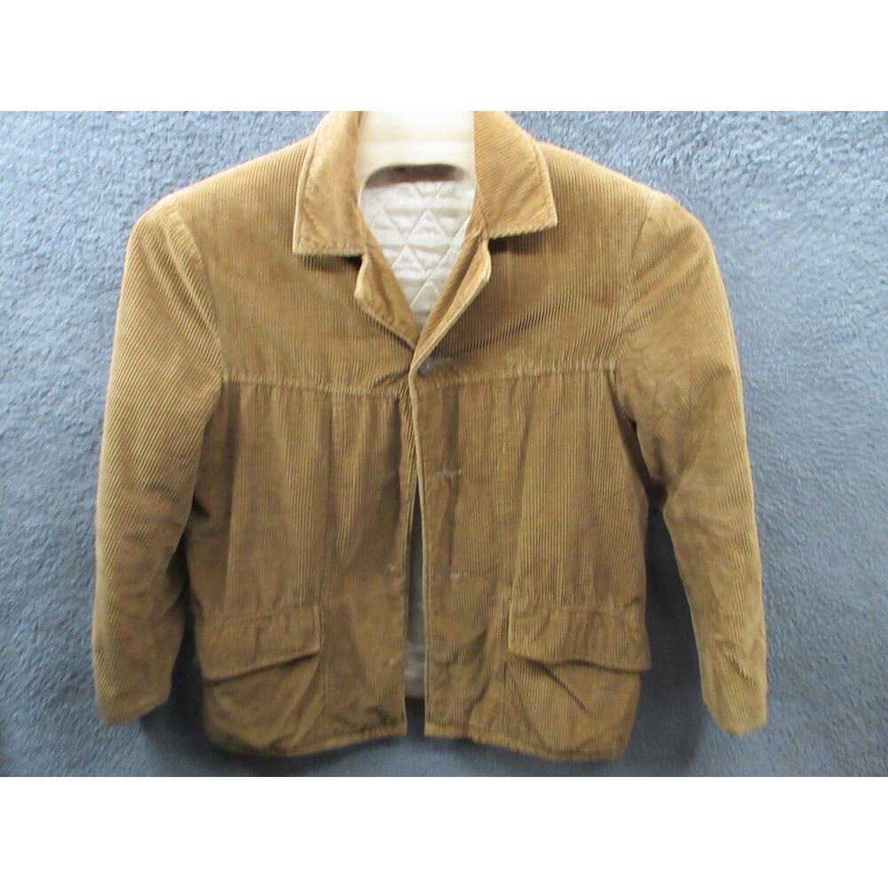 FINGERHUT FASHIONS Men Size 40 Corduroy Jacket Made in USA - SUPER WORN /DEFECTS